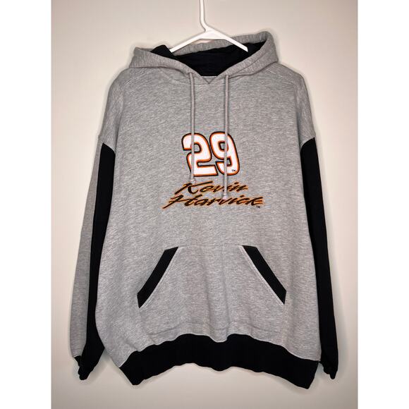 2000s Y2K Chase Kevin Harvick Nascar Racing 29 Motorsports Thick Hoodie XXL - Picture 1 of 5
